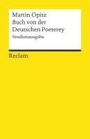 bokomslag Buch von der Deutschen Poeterey (1624). Studienausgabe