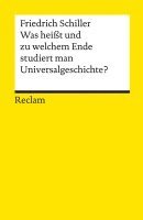 Was heisst und zu welchem Ende studiert man Universalgeschichte? 1