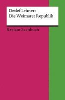 Detlef Lehnert - Die Weimarer Republik, Häftad