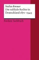 bokomslag Die radikale Rechte in Deutschland 1871-1945