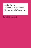 bokomslag Die radikale Rechte in Deutschland 1871-1945