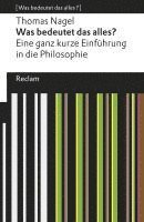 Thomas Nagel - Was bedeutet das alles?, Häftad