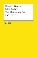 bokomslag Von Deutscher Art und Kunst
