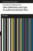 bokomslag Über Wahrheit und Lüge im außermoralischen Sinne