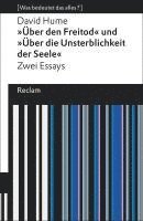 bokomslag »Über den Freitod« und »Über die Unsterblichkeit der Seele«