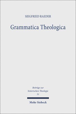 bokomslag Grammatica Theologica