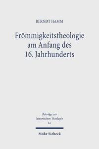 bokomslag Frmmigkeitstheologie am Anfang des 16. Jahrhunderts