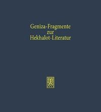bokomslag Geniza-Fragmente zur Hekhalot-Literatur