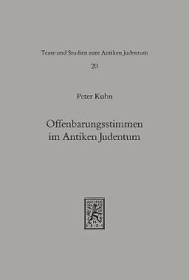 bokomslag Offenbarungsstimmen im Antiken Judentum