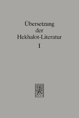 bokomslag bersetzung der Hekhalot-Literatur