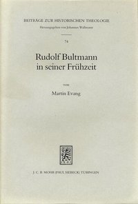 bokomslag Rudolf Bultmann in Seiner Fruhzeit