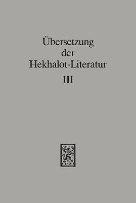 bokomslag bersetzung der Hekhalot-Literatur