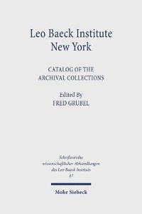 bokomslag Leo Baeck Institute New York