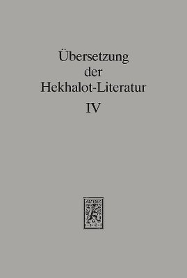 bokomslag bersetzung der Hekhalot-Literatur