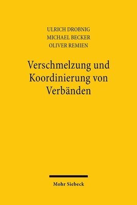 bokomslag Verschmelzung und Koordinierung von Verbnden