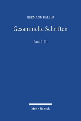 Hermann Heller, Borinski, Martin Draht, Christoph Müller, Gerhart Niemeyer, Otto Stammer - Gesammelte Schriften, Inbunden