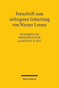 bokomslag Festschrift zum siebzigsten Geburtstag von Werner Lorenz