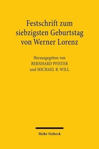 bokomslag Festschrift zum siebzigsten Geburtstag von Werner Lorenz