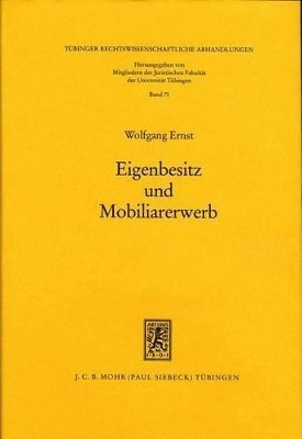 Wolfgang Ernst - Eigenbesitz und Mobiliarerwerb, Inbunden