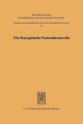 bokomslag Die Europische Fusionskontrolle