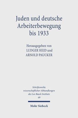 bokomslag Juden und deutsche Arbeiterbewegung bis 1933