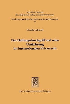 bokomslag Der Haftungsdurchgriff und seine Umkehrung im internationalen Privatrecht