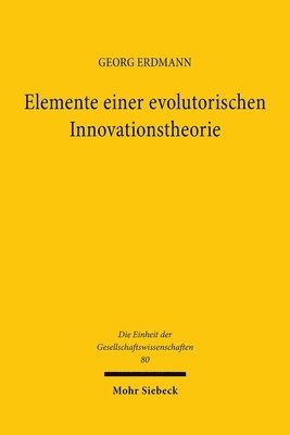 bokomslag Elemente einer evolutorischen Innovationstheorie