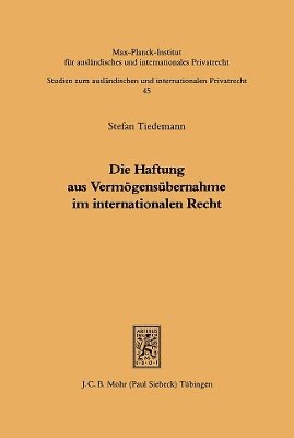 Die Haftung aus Vermgensbernahme im internationalen Recht 1