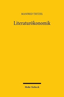 bokomslag Literaturkonomik