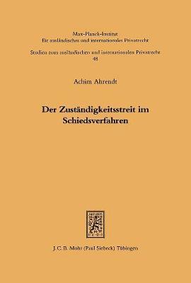 bokomslag Der Zustndigkeitsstreit im Schiedsverfahren