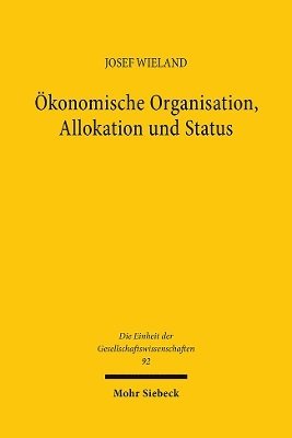 konomische Organisation, Allokation und Status 1