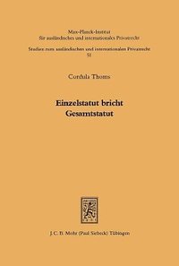 bokomslag Einzelstatut bricht Gesamtstatut