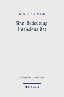 bokomslag Sinn, Bedeutung, Intensionalitt