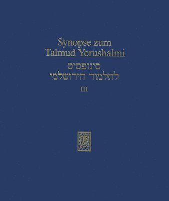 bokomslag Synopse zum Talmud Yerushalmi