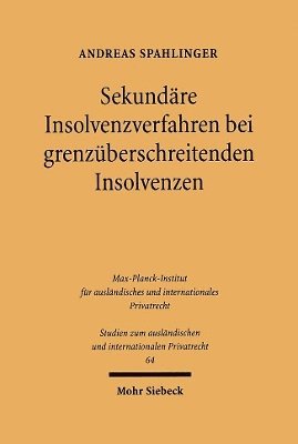 bokomslag Sekundre Insolvenzverfahren bei grenzberschreitenden Insolvenzen