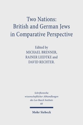 bokomslag Two Nations: British and German Jews in Comparative Perspective