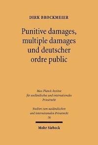 bokomslag Punitive Damages, Multiple Damages Und Deutscher Ordre Public: Unter Besonderer Berucksichtigung Des Rico ACT