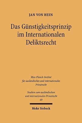 bokomslag Das Gnstigkeitsprinzip im Internationalen Deliktsrecht