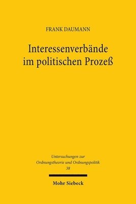 Frank Daumann - Interessenverbände im politischen Prozeß, Häftad