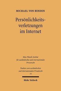 bokomslag Persnlichkeitsverletzungen im Internet