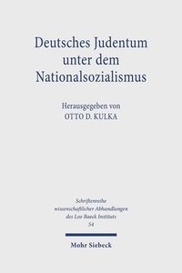 bokomslag Deutsches Judentum unter dem Nationalsozialismus