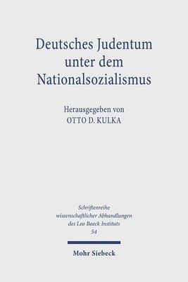 bokomslag Deutsches Judentum unter dem Nationalsozialismus