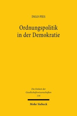 bokomslag Ordnungspolitik in der Demokratie