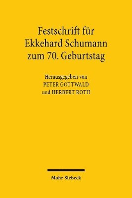 Festschrift fr Ekkehard Schumann zum 70. Geburtstag 1