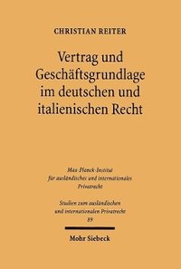 bokomslag Vertrag und Geschftsgrundlage im deutschen und italienischen Recht