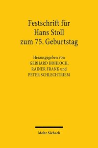 bokomslag Festschrift fr Hans Stoll zum 75. Geburtstag