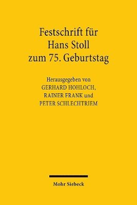 Festschrift fr Hans Stoll zum 75. Geburtstag 1
