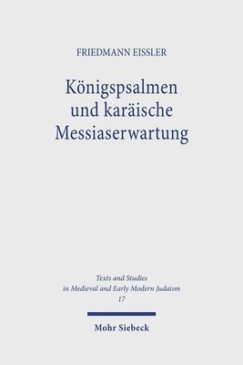 bokomslag Knigspsalmen und karische Messiaserwartung