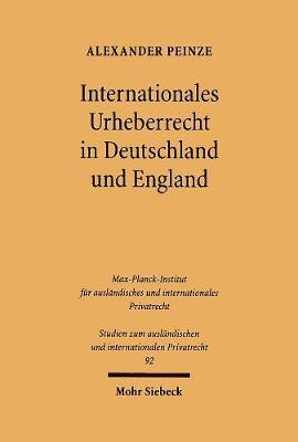 bokomslag Internationales Urheberrecht in Deutschland und England