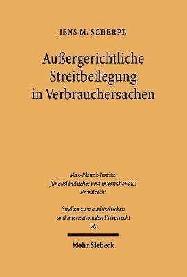 bokomslag Auergerichtliche Streitbeilegung in Verbrauchersachen